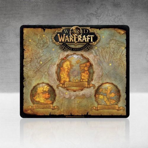 Karte von Azeroth auf einem Mauspad