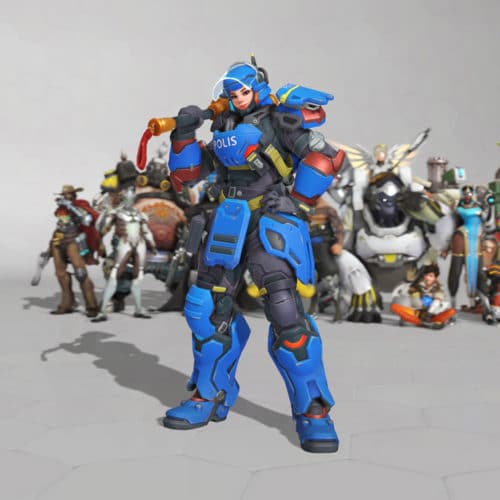 Overwatch Anniversary Event 2019 Skin - Brigitte Riot Police