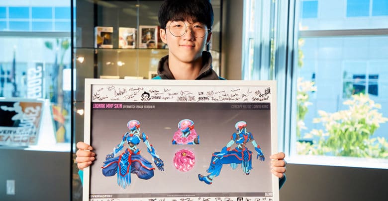 OWL Spieler Jjonak MVP Skin in Overwatch erhältlich