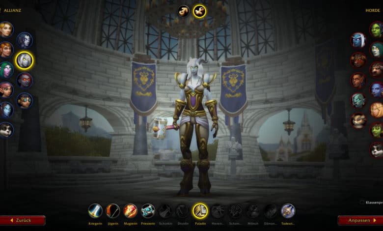 WoW Charaktererstellung mit Shadowlands