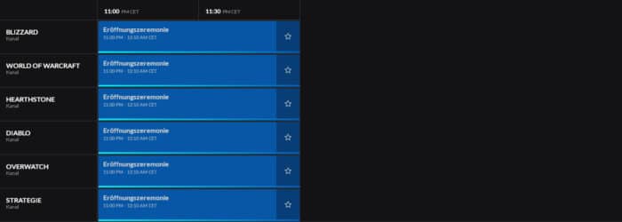 BlizzConline 2021 Zeitplan für Freitag